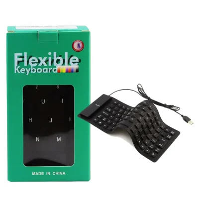Flexible Mini Foldable Wired Usb Computer Keyboards Portable Waterproof