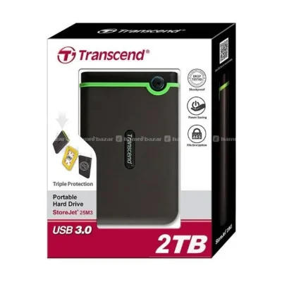 Transcend 2TB USB 3.1 Portable External Hard Drive